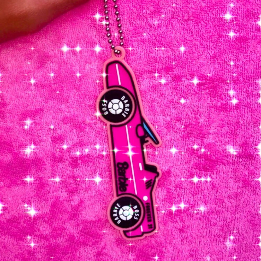💗 BARBIE CAR FX21 limited edition key chain purse charm 💗NEW